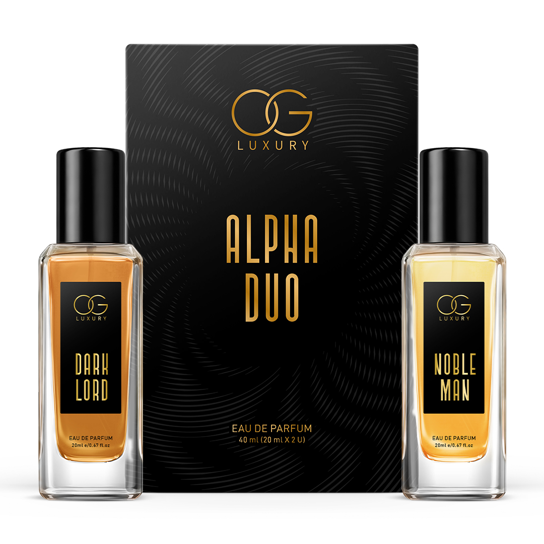 OG LUXURY Alpha Duo Combo Perfume Long Lasting Premium Noble Man & Dark Lord Eau de Parfum - 40 ml Pack of 2