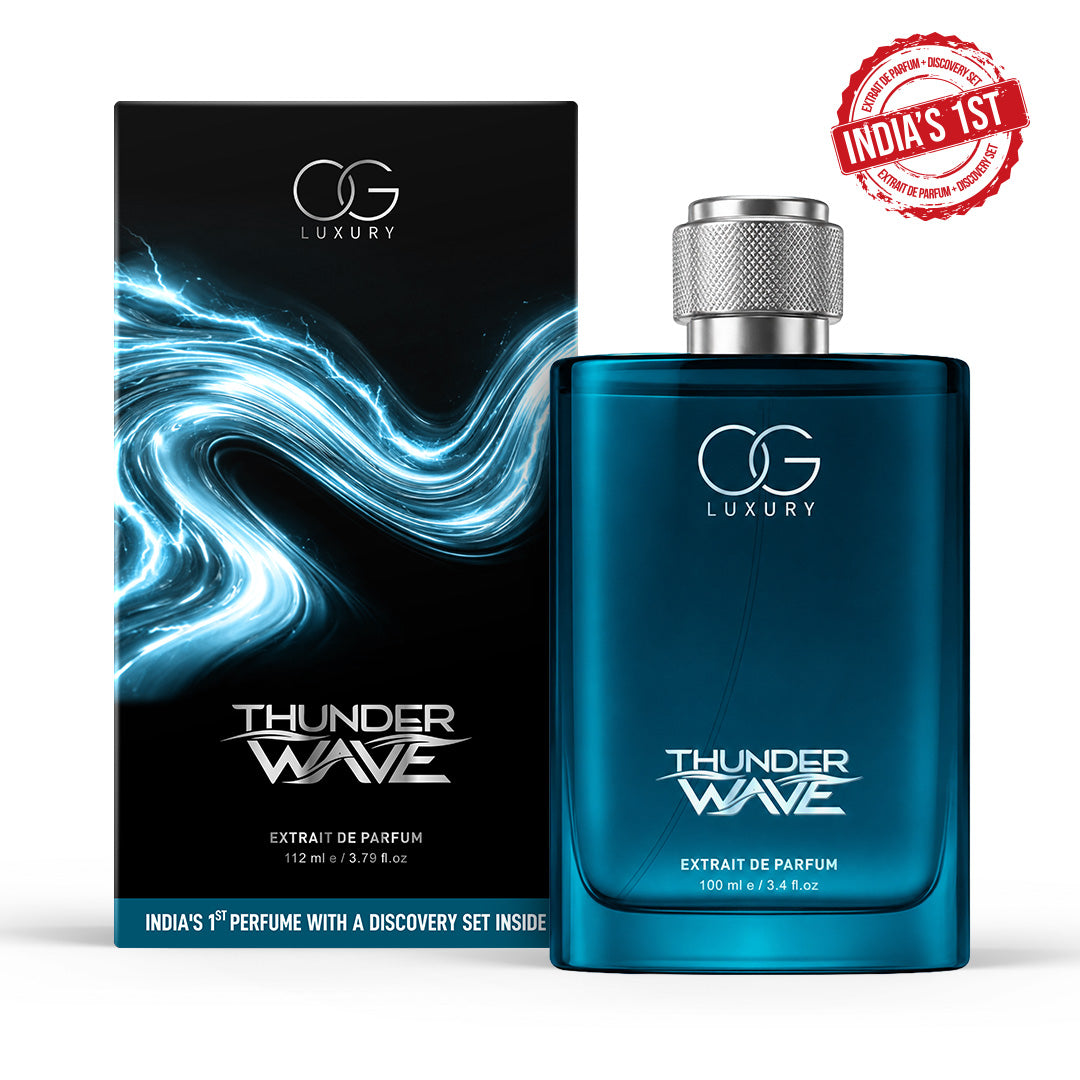OG LUXURY Thunder Wave - India's First Perfume with a Discovery Set Inside (4*3ml), 100 ml